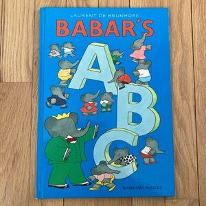 Vintage BABAR'S A B C, LAURENT DE BRUNHOFF, hardcover,  large story book.
